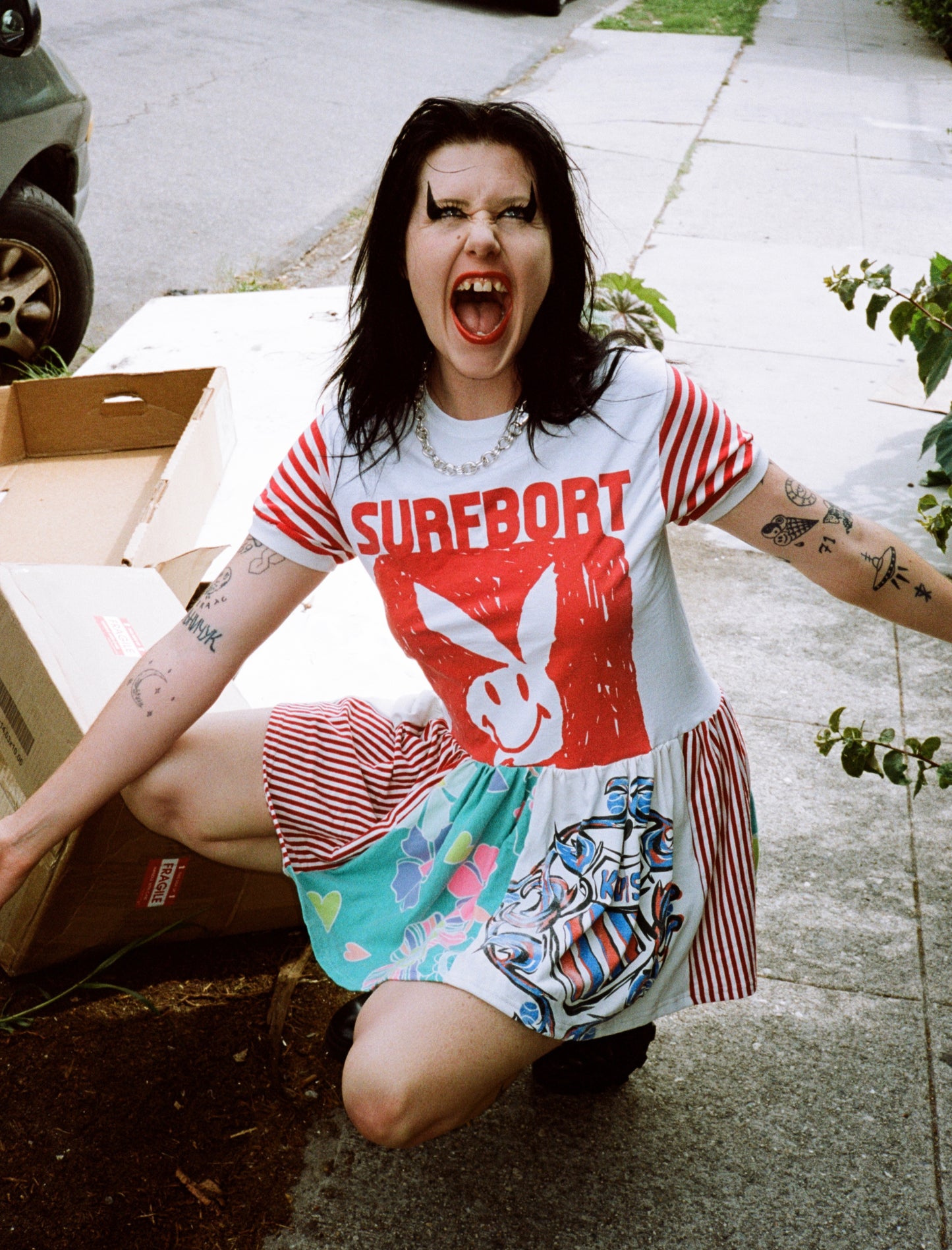 SURFBORT x LiFER bunny dress