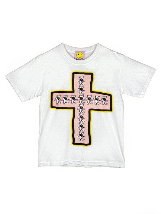 deady bear cross tee